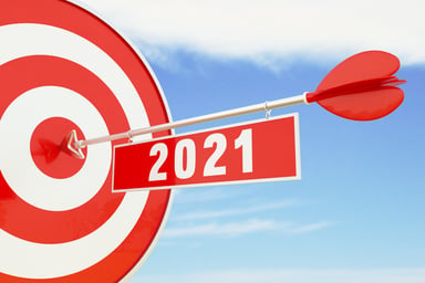 Arrow with 2021