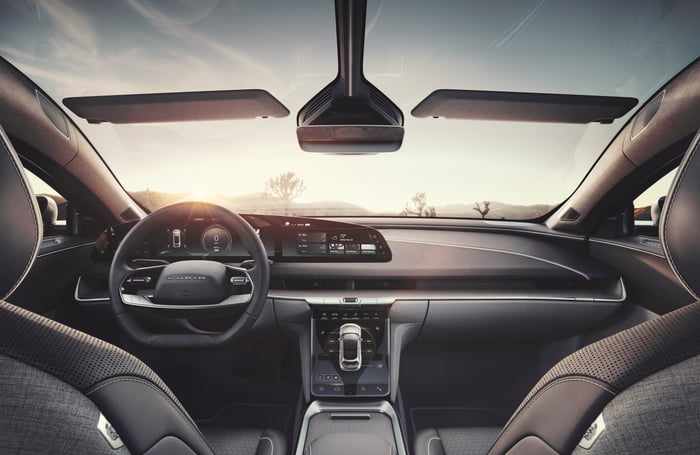 Interior of Lucid Air