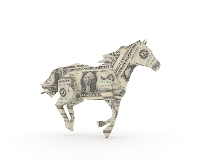 money origami horse