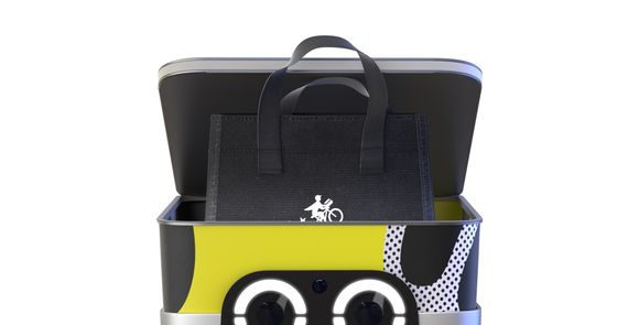 The top half of a Serve robot.