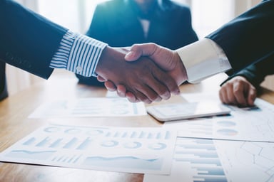 Businessmen shaking hands