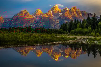 Grand Teton mountains Wyoming