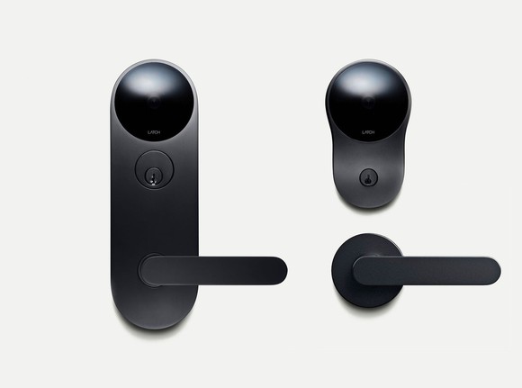 Latch door lock systems