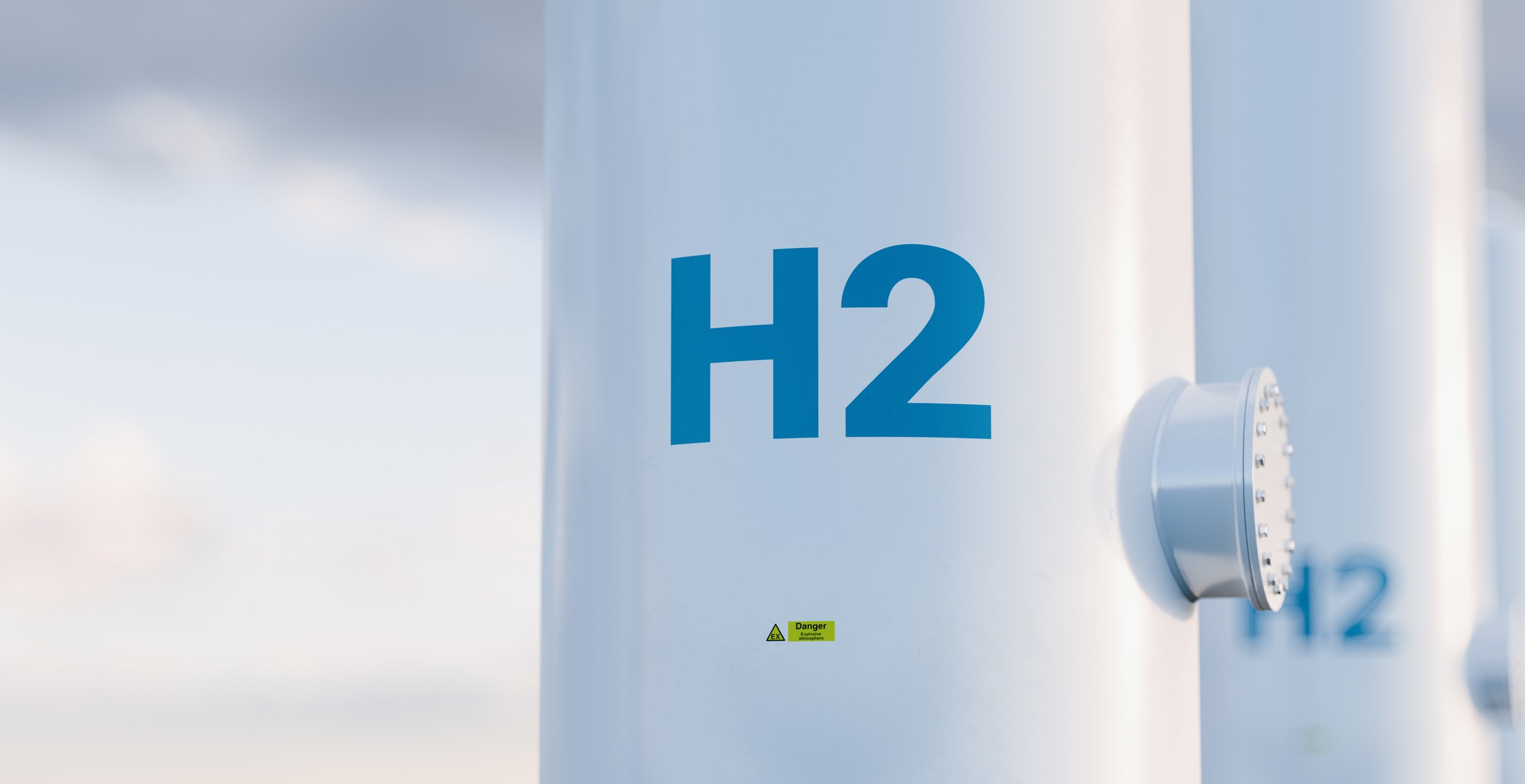 H2 tank representing hydrogen fuel