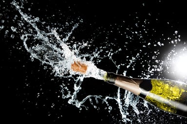 champagne explosion getty