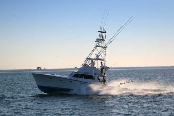 recreational offshore fishing boat