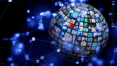 Globe made of TV images_GettyImages