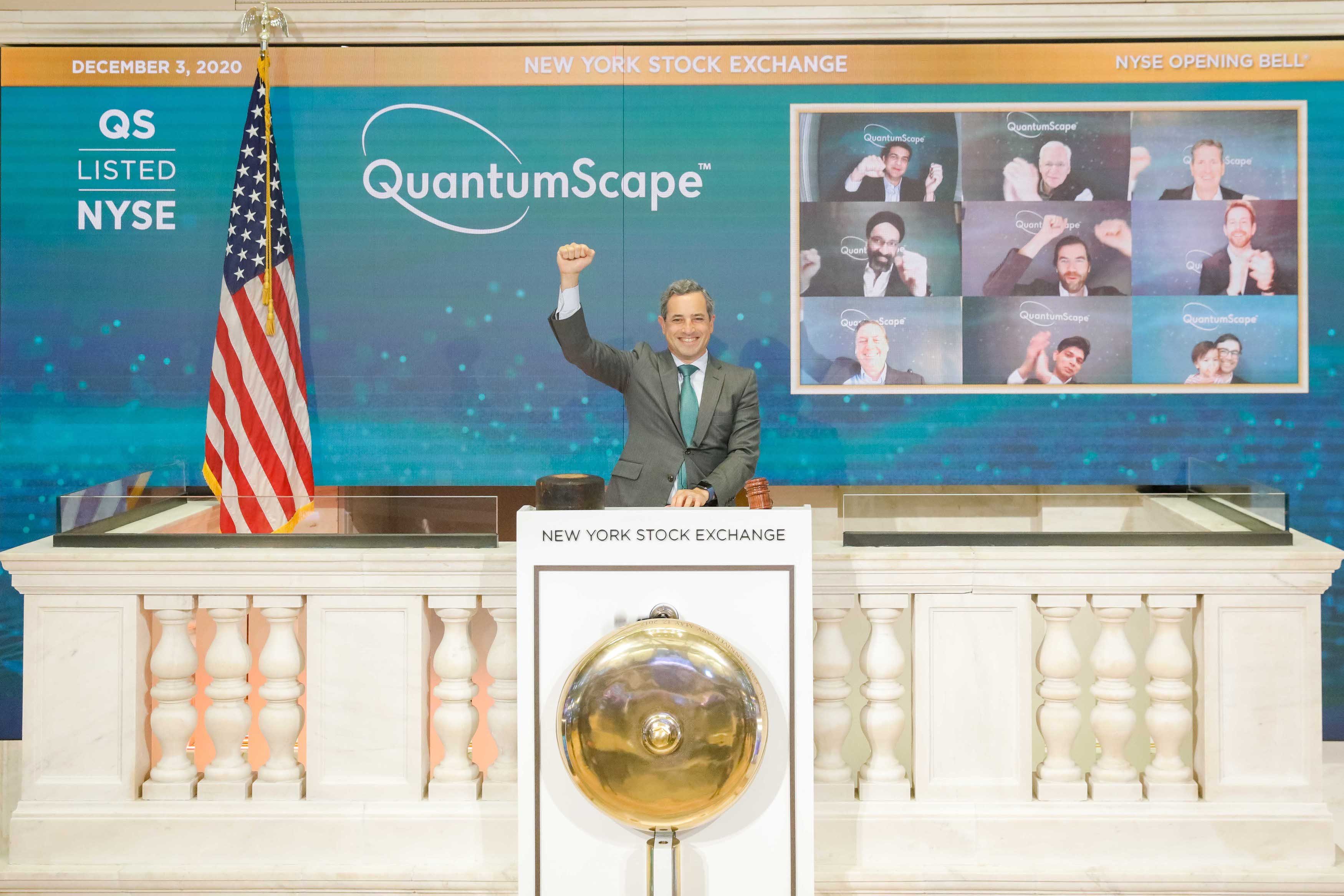 QuantumScape opening trade on the NYSE
