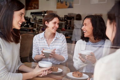 Group of women having coffee