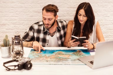 travel planning computer trip vacation getty