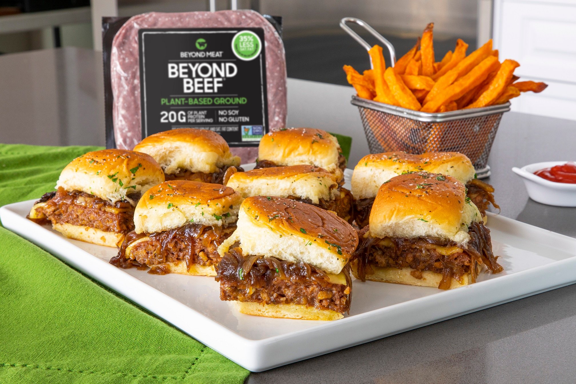 Beyond Meat sliders.