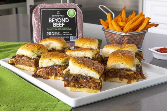 Beyond Meat sliders.