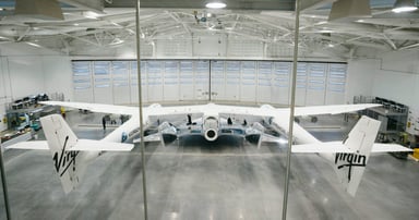 Virgin Galactic Spacecraft in Hanger