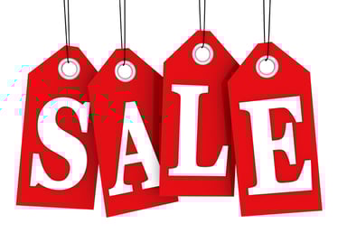 sale price tags discount getty