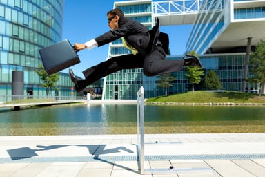 Businessman Hurdle