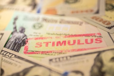 stimulus stamp on cash and check