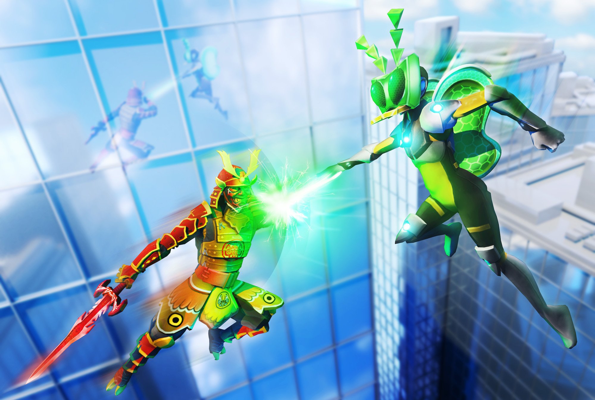 Roblox characters fighting