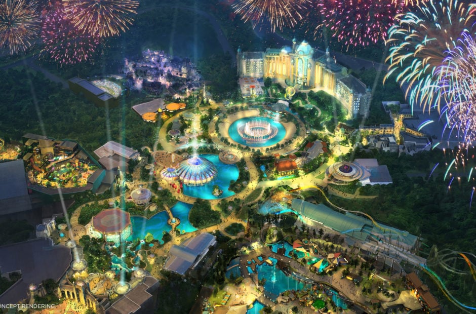 Concept art for Epic Universe at Universal Orlando in Florida.