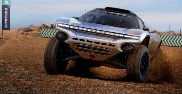 GMC Hummer EV racing truck