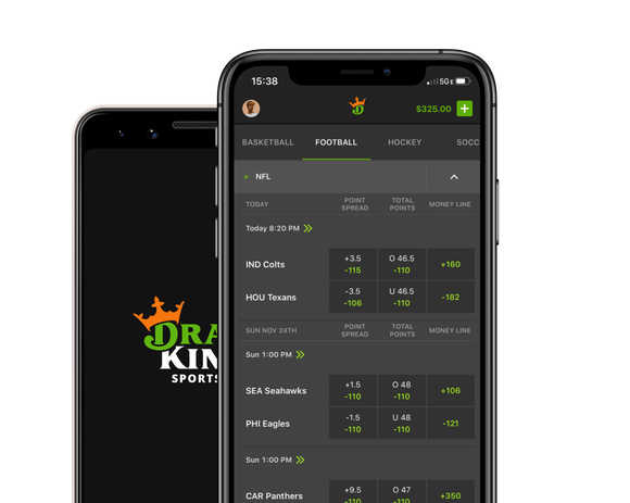 DraftKings app on smartphone