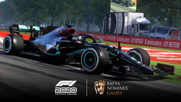 A screenshot shows one of the Formula 1 vehicles featured in the  F1 2020 videogame by Codemasters