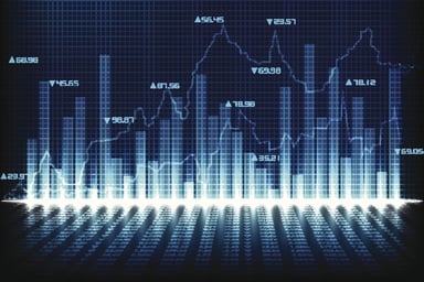 stock chart grayscale Getty