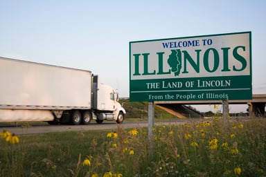 Illinois Welcome Sign