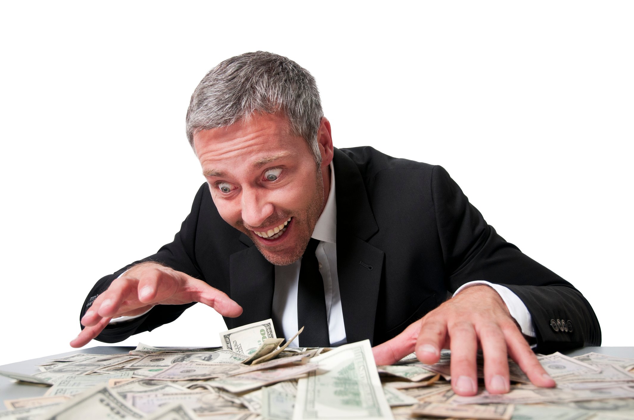 Smiling-businessman-dollars
