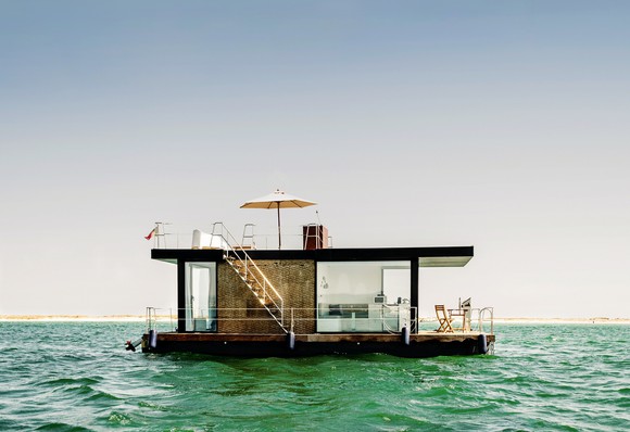 Airbnb houseboat.