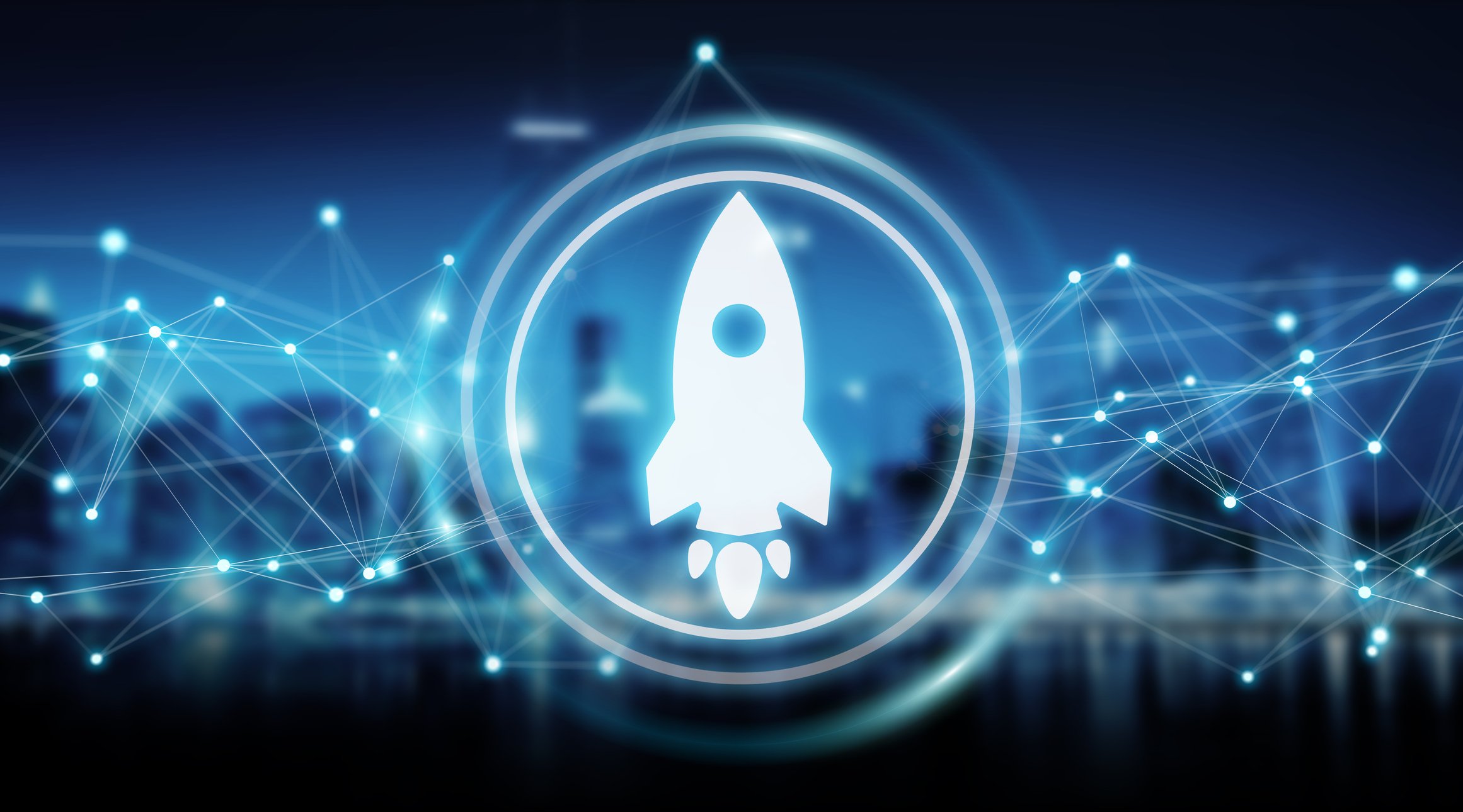 A rocket icon.