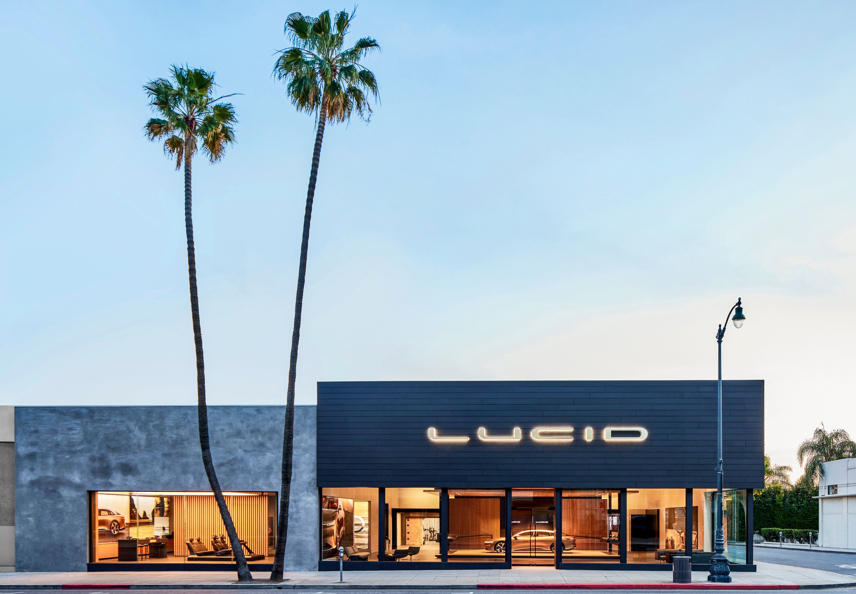 Exterior of a Lucid studio