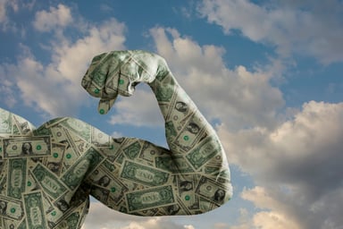 GettyImages-biceps made of dollars