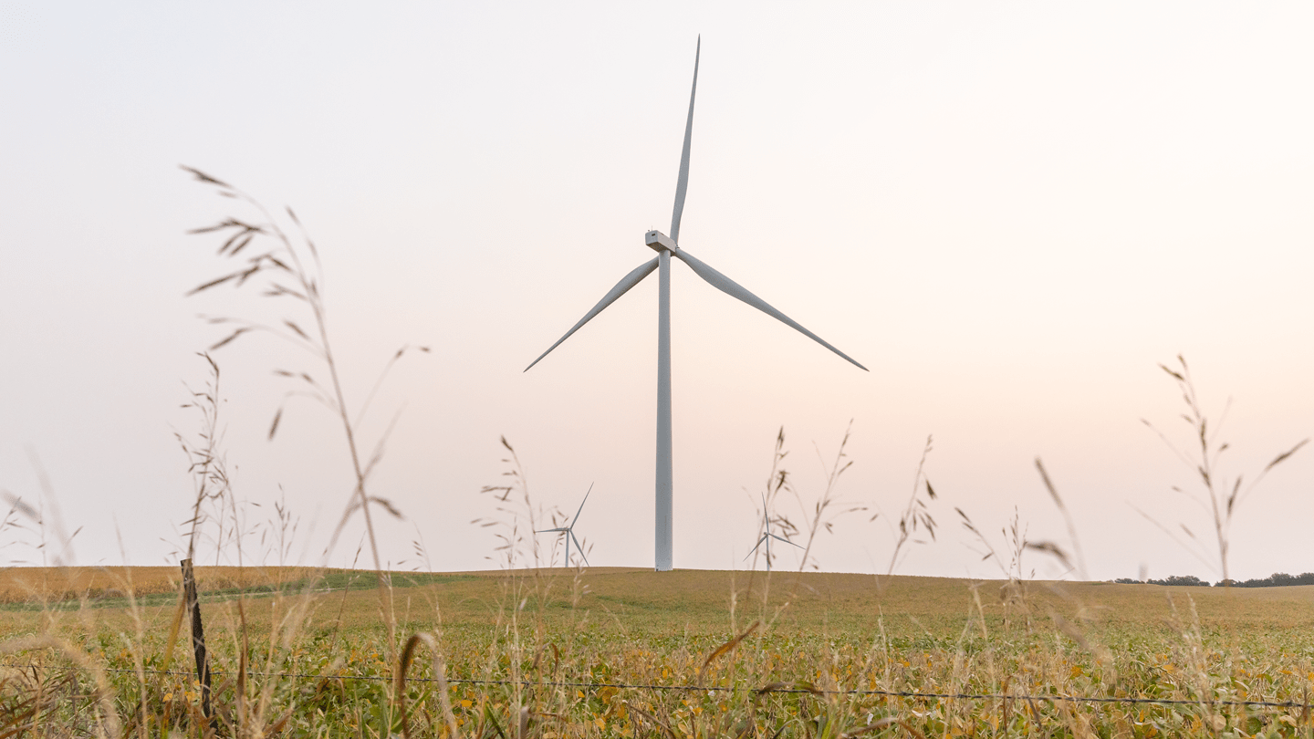 wind tower in open field of Texas