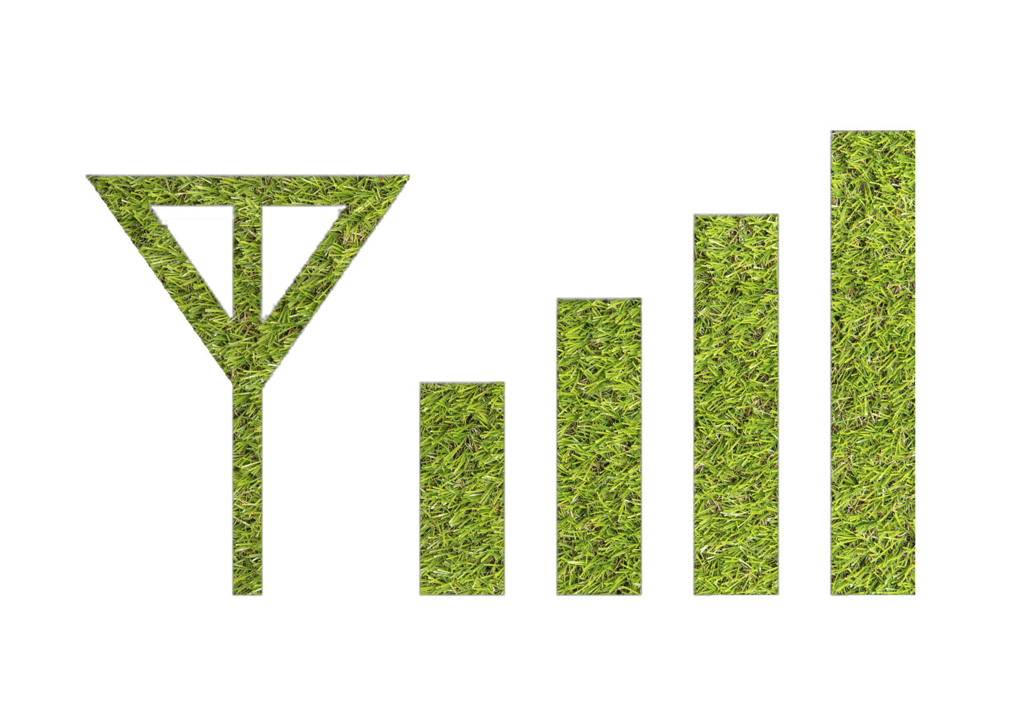 Chart of wireless cellphone signal