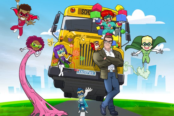 A scene from Superhero Kindergarten