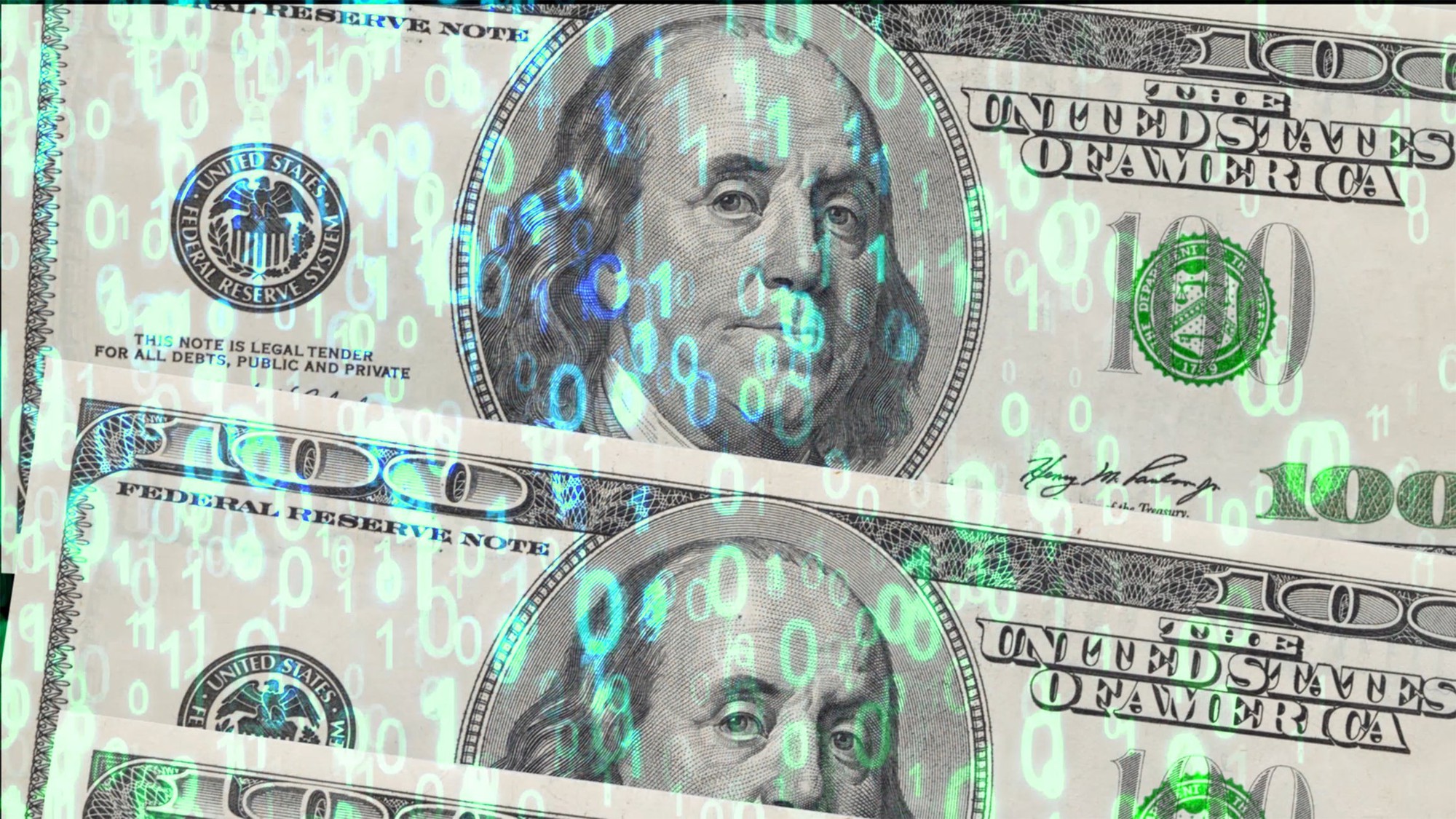 $100 bills.