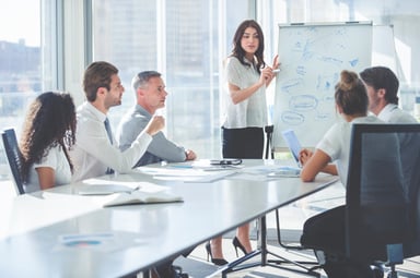 People at conference table