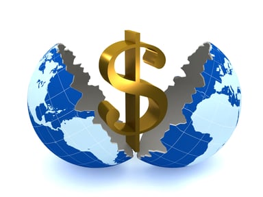 World with money sign