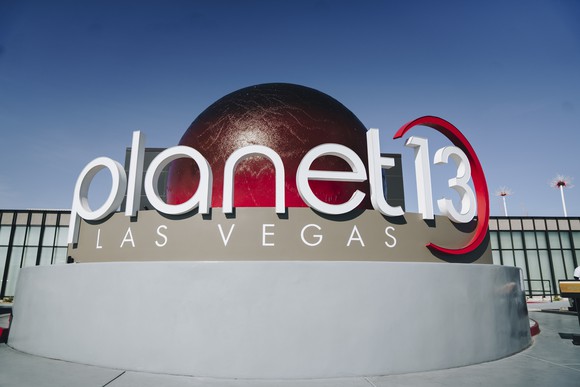 Planet 13 Las Vegas SuperStore entrance