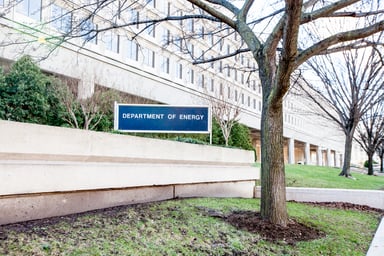 Building sign reads Department of Energy
