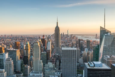 New York skyline.