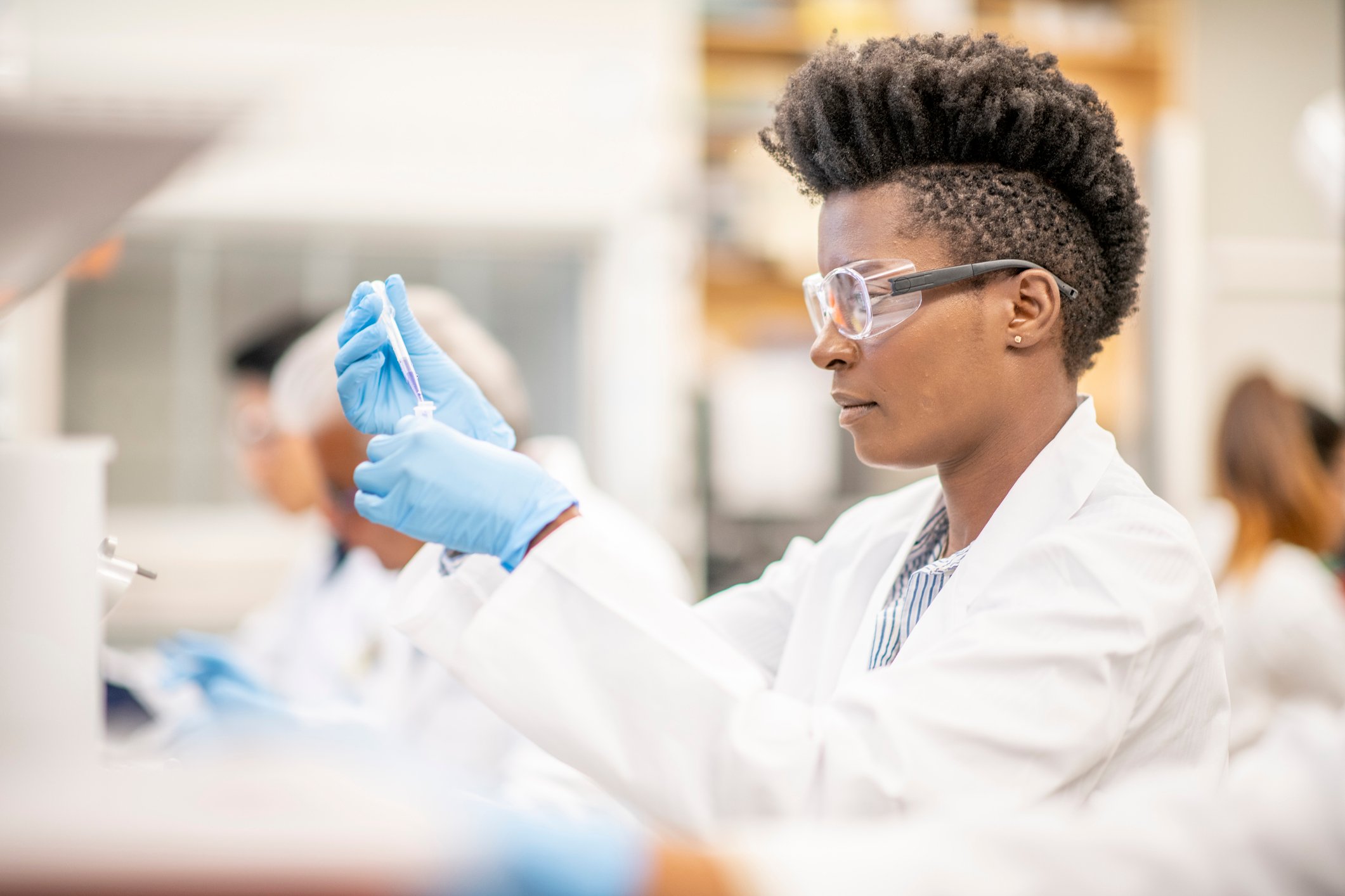 A scientist with great hair.