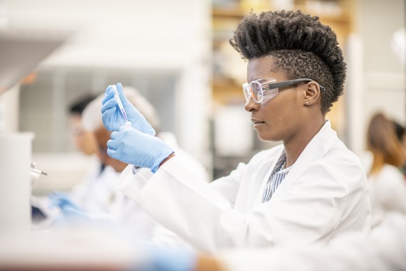 A scientist with great hair.