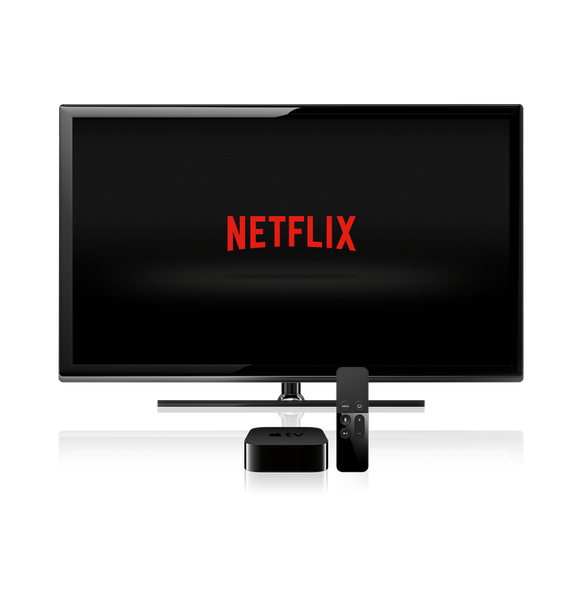Netflix streaming on a TV