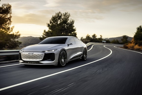 The Audi A6 e-tron concept.