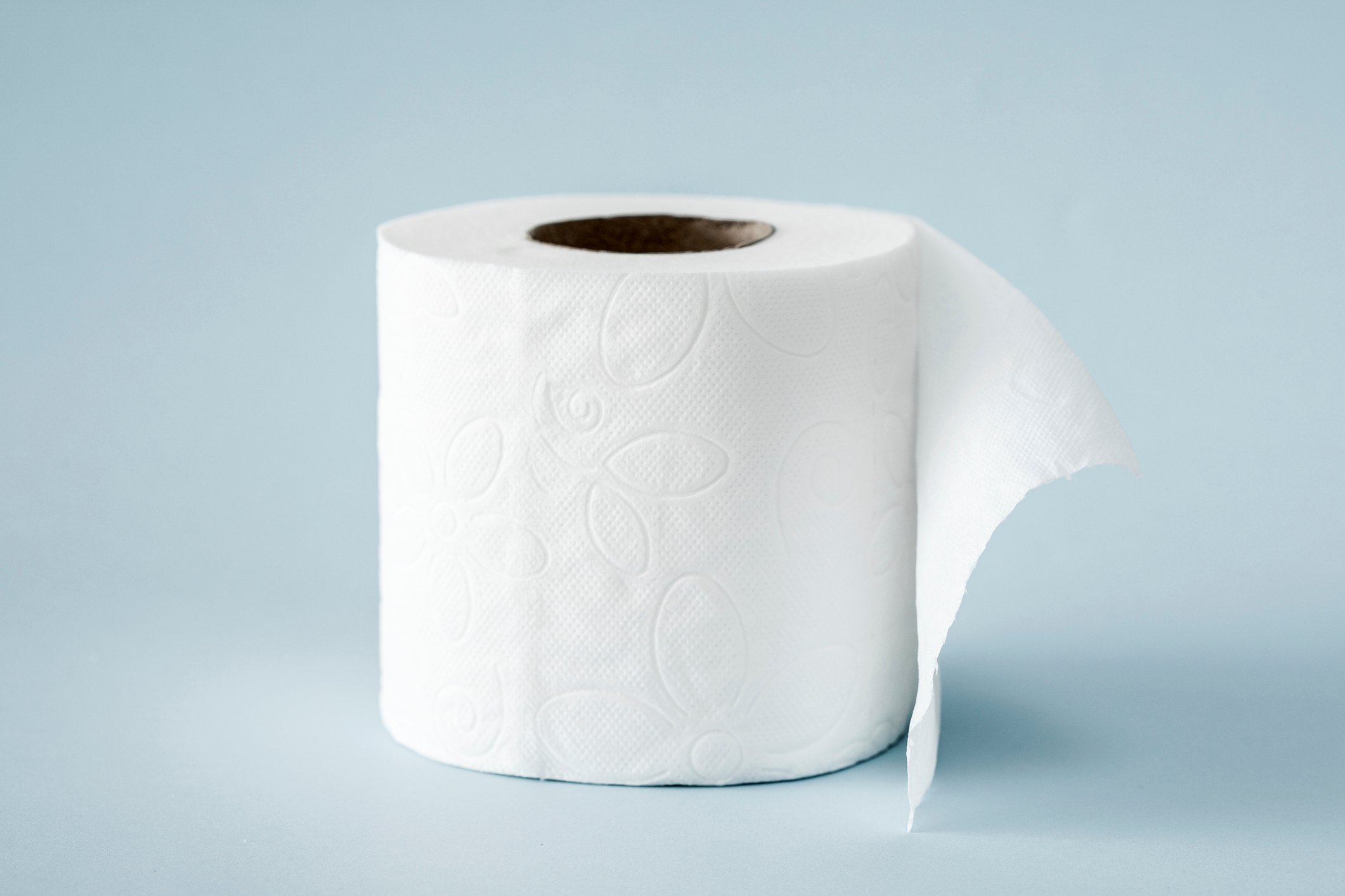 A roll of toilet paper.