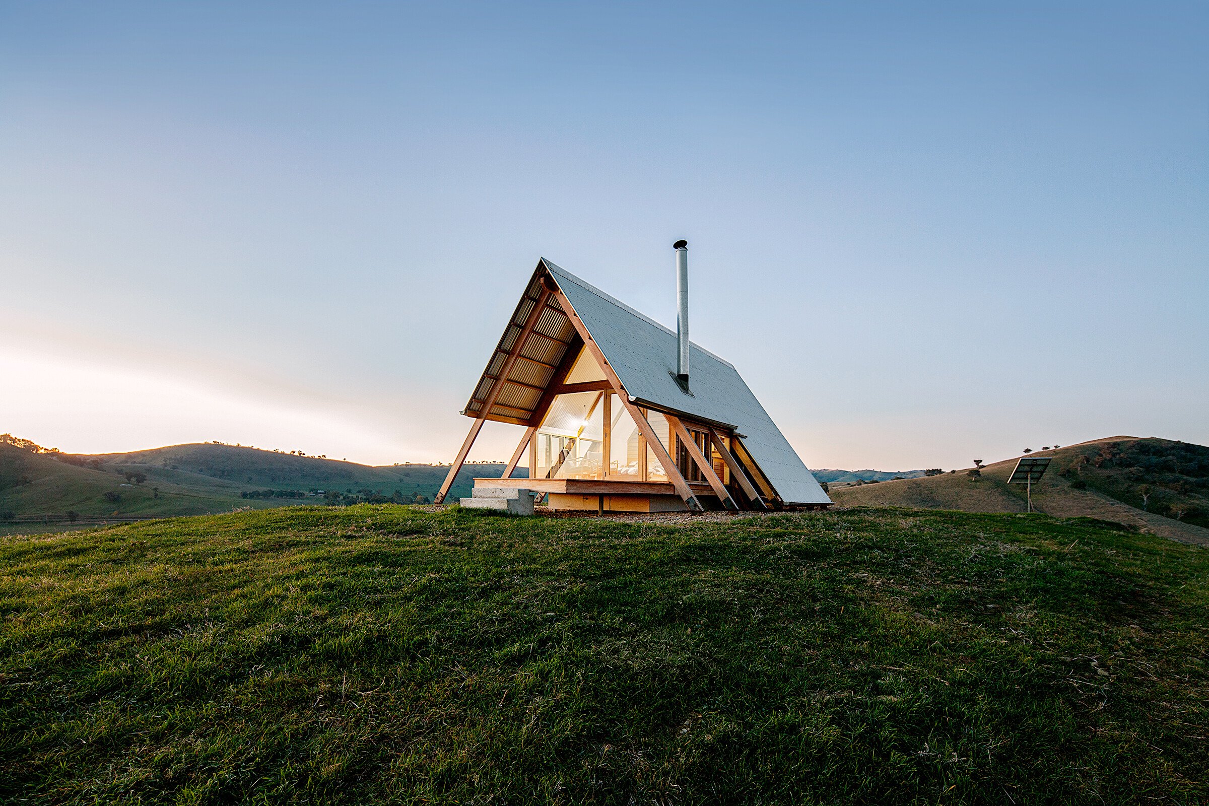 Airbnb camping hut in Wales.