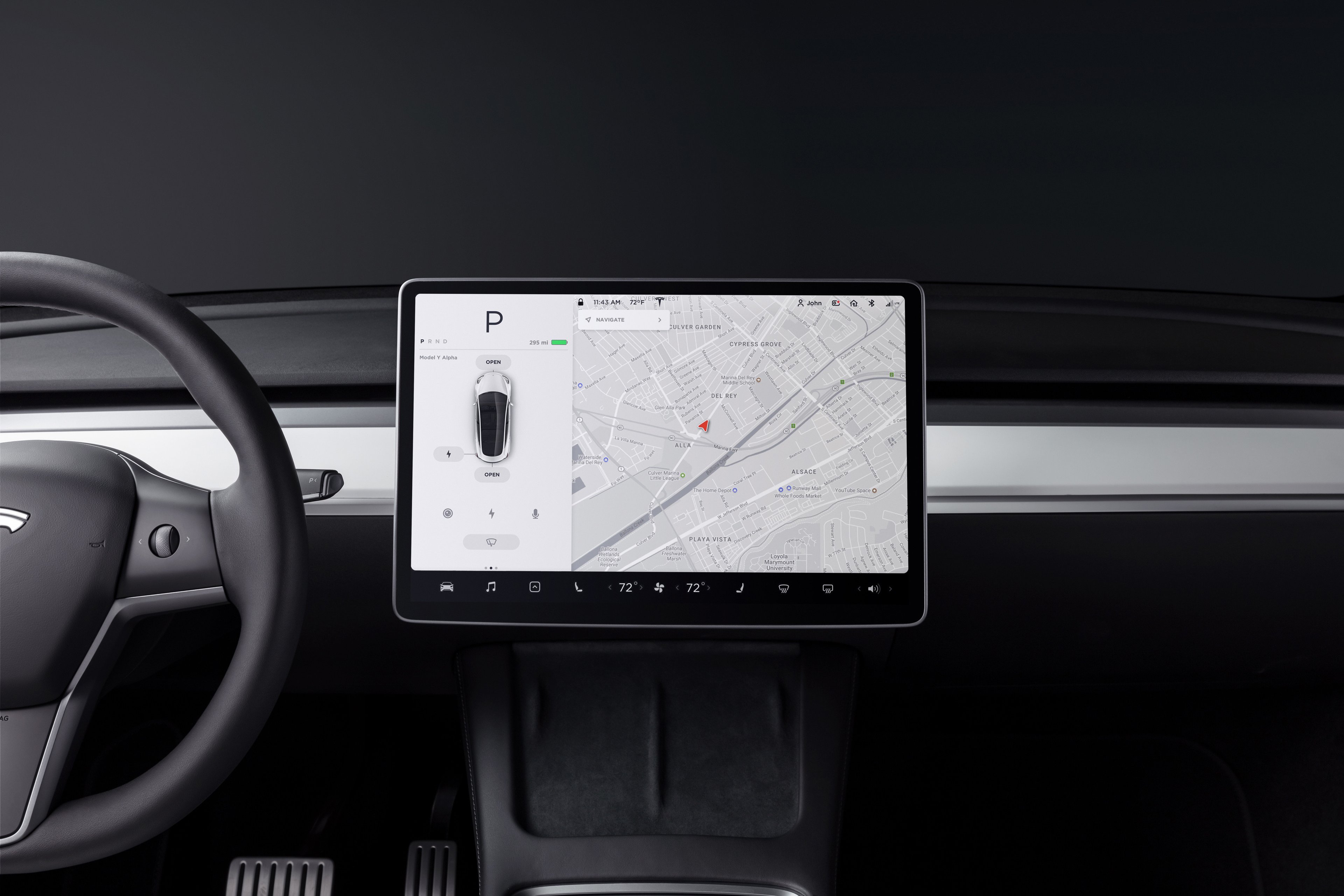 Model Y interior.