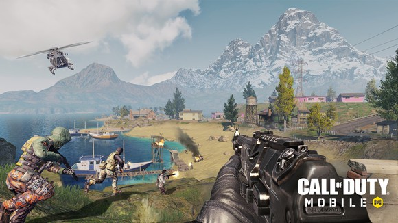 Screenshot of gameplay from Call of Duty Mobile game.
