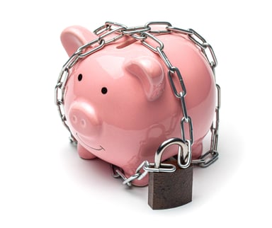 piggy bank padlock getty